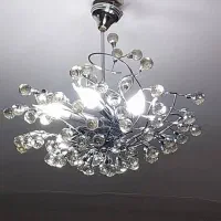 ۲ عدد لوستر کریستالی