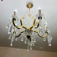 لوستر رنگ ثابت ۵ شاخه سالم و کامل