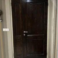 درب چوبی دو لنگه