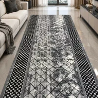 فرش حاشیه توپی کد 45 موکت مدرن