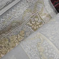 فرش گل برجسته طلا کوب 9متری نو