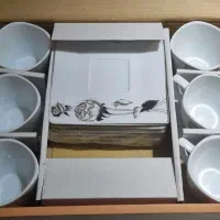 سرویس فنجان و نعلبکی ۶ نفره