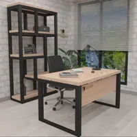 میز صندلی کتابخانه کانتر مبل منبت چوب فلز فوم چرم|دفتر کار|لاهیجان, آهندان|دیوار