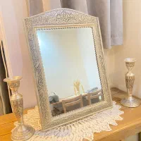 آئینه شمعدان نقره