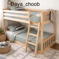 تخت دو طبقه مونته سوری چوبی کودک و نوجوان کد ۱۰۱