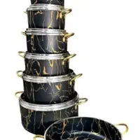 ساعت ایستاده سرویس ۱۴ پارچه ماربل شیک مجلسی