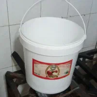 سطل خالی مربایی ده کیلویی|ظروف نگهدارنده، پلاستیکی، یک‌بارمصرف|گالیکش, |دیوار