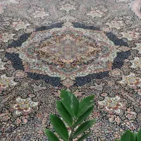 دو تخته فرش ۱۲۰۰ شانه تراکم ۳۶۰۰ سورمه ای