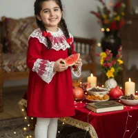 لباس یلدایی دخترانه