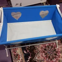 گهواره سالم نواصلااستفاده نشده آبی رنگ|تخت و صندلی بچه|قدس, شهرقدس|دیوار