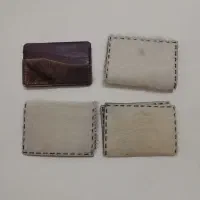 کیف پول و کیف کارتی دست‌دوز از پوست گاو طبیعی|کیف، کفش، کمربند|شیراز, باغ تخت|دیوار