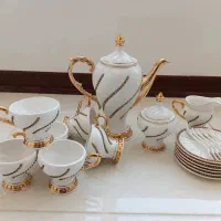 ظروف قهوه خوری دورنا دور با آبکاری طلا شده وارداتی|ظروف سرو و پذیرایی|محمدشهر, شهرک چمران|دیوار