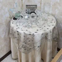 میز گرد پذیرایی تابلو فرش