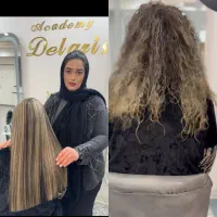 کراتینه و ابریشم سازی مو ماه بانو