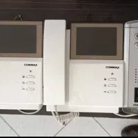 آیفون تصویری کوماکس رنگ سفید، دو پنل + نصب بیرونی