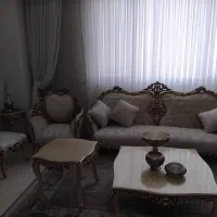 مبلمان استیل و منبت کاری ظریف با روکش ورق طلا