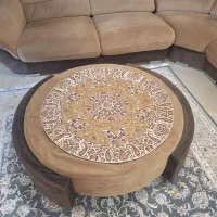 مبل L شکل در حد نو تمیز و سالم|مبلمان خانگی و میز عسلی|تهران, شاهین|دیوار