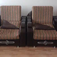 مبل  ۸ نفره تخت خواب شو|مبلمان خانگی و میز عسلی|گنبد کاووس, |دیوار