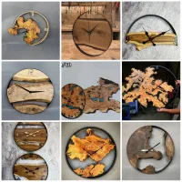 ساعت دیواری چوبی زیر قیمت بازار ساخت دست