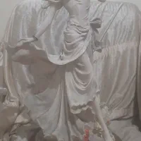 مجسمه پلی استر وارداتی آنتیک(دختر تنبورین زن)|مجسمه، تندیس، ماکت|پرند, فاز ۵|دیوار