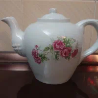 قوری بزرگ ۱۰ کپ گلسرخی بسیارزیبا