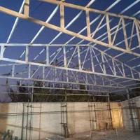 سقف های شیروانی ، فونداسیون ، خرپا فلزی ، بازسازی