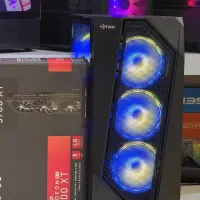 کیس گیمینگ. RX5700XT پردازندهI313100F رم 16 آکبند