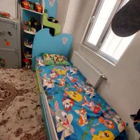 سرویس خواب ۴ تیکه نوجوان|تخت و صندلی بچه|کرج, شهرک یاس شمالی|دیوار