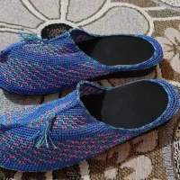 دمپایی صندل گیوه سنتی زنانه ابریشمی