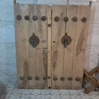 در چوبی کلونی دار دست ساز قدیمی