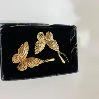 گوشواره  انگشتر پروانه