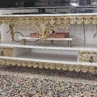 تلویزیون دِوو ۴۶ اینچ با زیرتلویزیون برنز
