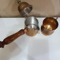 قهوه جوش و فنجان برنجی، هندی، نو|ظروف سرو و پذیرایی|تهران, جنتآباد جنوبی|دیوار