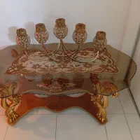 مبلمان سلطنتی با میز نهاررخوری و دکور برنجی|مبلمان خانگی و میز عسلی|قزوین, |دیوار