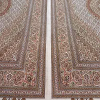 فرش کرم ۱۲متری  ۴۰ رج با بافت عالی  نو