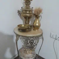 ست سماور زغالی ومیز برنجی|صنایع دستی و سایر لوازم تزئینی|کرج, حصارک پایین|دیوار