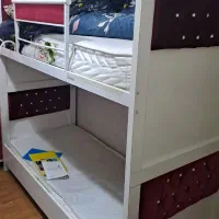 سلام تخت دوطبقه ام دی اف تمیز درحد نو|تخت و سرویس خواب|تبریز, |دیوار