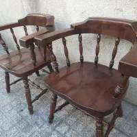 صندلی تگزاسی برند طالقانی مارکدار ۲مدل آنتیک قدیمی|میز و صندلی غذاخوری|تهران, جیحون|دیوار
