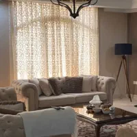 ۲ عدد پرده|پرده، رانر، رومیزی|تهران, قلهک|دیوار