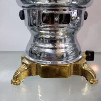 سماور گازی عالی نسب مدل نقشینه نفیس طلایی|سماور، چای‌ساز، قهوه‌ساز|کرمانشاه, |دیوار