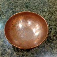 کاسه مسی انتیگ گرد کار بلد