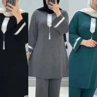 ست تونیک شلوار طلاکوب