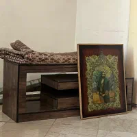 فرش۶متری دستباف ترکمن(طرح ماهی)نسکافه ای