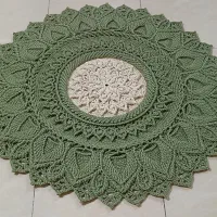 فرشینه سبز کرم ۱متری آماده تحویل|فرش|تهران, علی‌آباد|دیوار