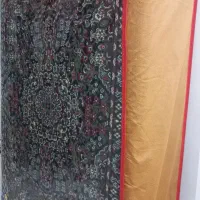 تعداد ۶عدد پشتی قالی سرمه‌ای تخت جنگلی