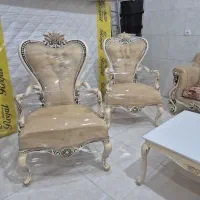 مبل سلطنتی خورشیدی ۷نفره|مبلمان خانگی و میز عسلی|رشت, دباغیان|دیوار