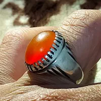 انگشتر نقره یمن کهنه سمبه دار