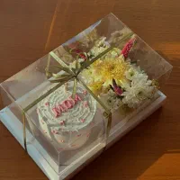 باکس کیک و گل روز مادر