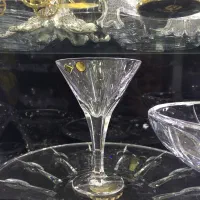 ۶ عدد بستنی خوری  کریستال اصل بوهمیا
