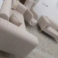 مبل کاملاسالم‌ونو پایه استیل و جلومبلی عسلی